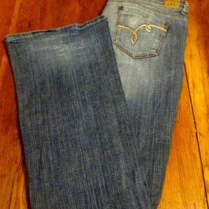 L.e.i. Sophia Hiphugger Flare Jeans Size 15